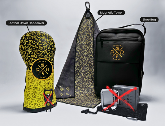 Shoe Bag / Magnetic Golf Towel / Headcover Golf Bundle