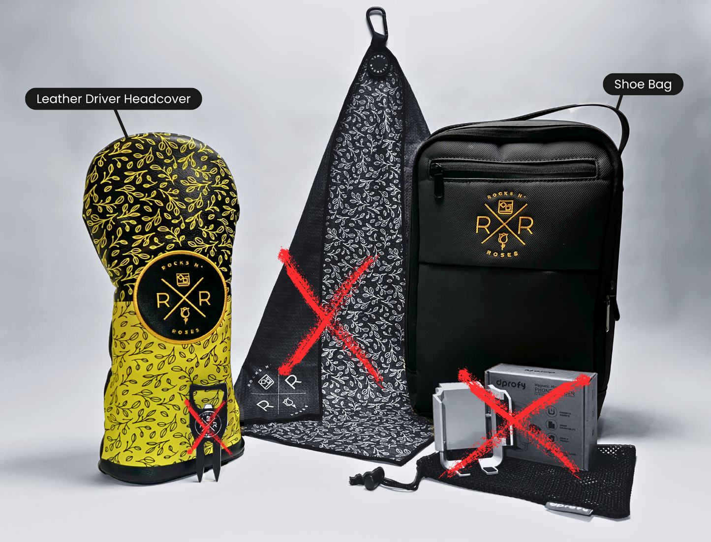 Shoe Bag / Driver Headcover Golf Bundle