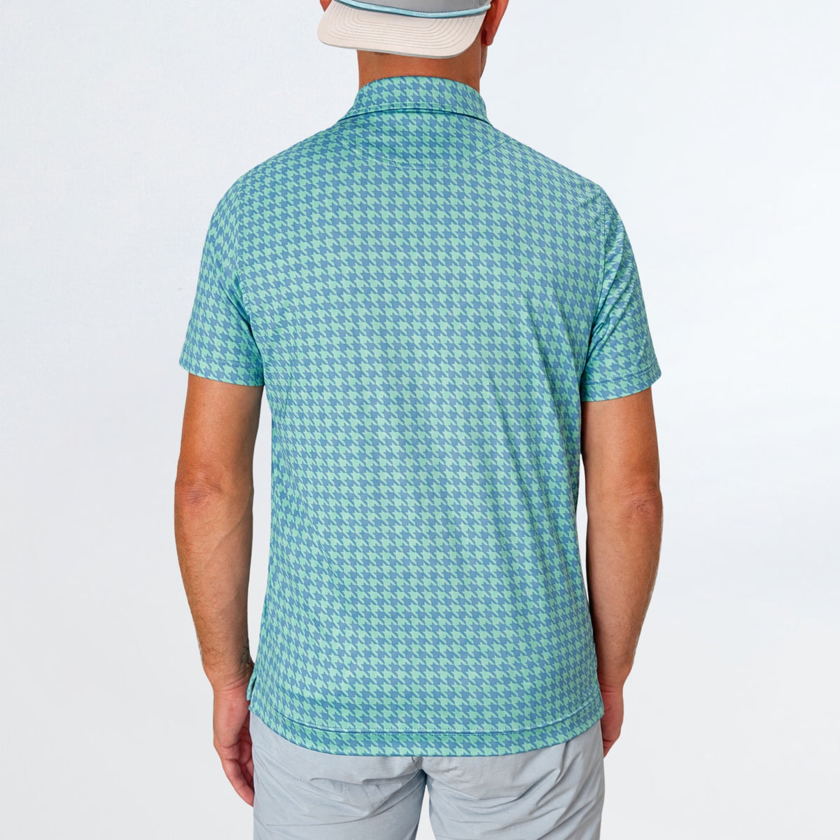 Houndstooth Performance Golf Polo