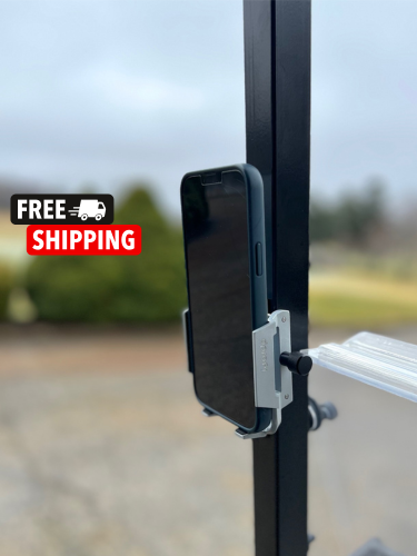 The DProfy Magnet Golf Cart Phone Holder utilizes a super strong N52 magnet allowing you to attach you phone right to the golf cart for easy access during your round.