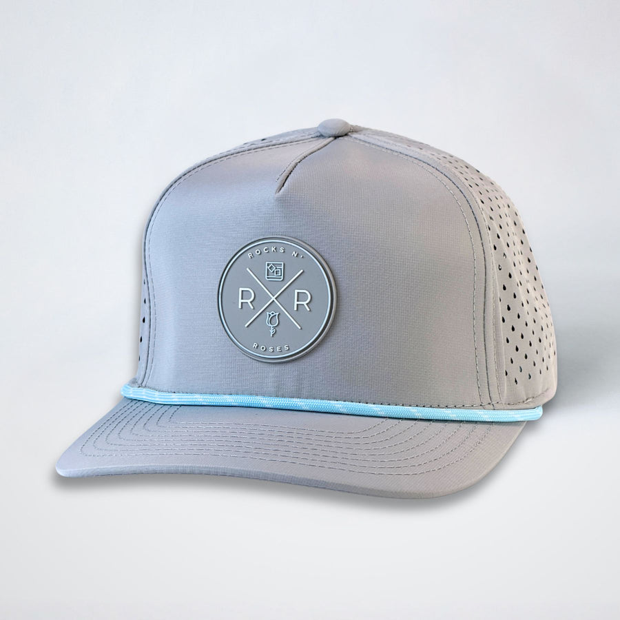 Gray Performance Golf Hat