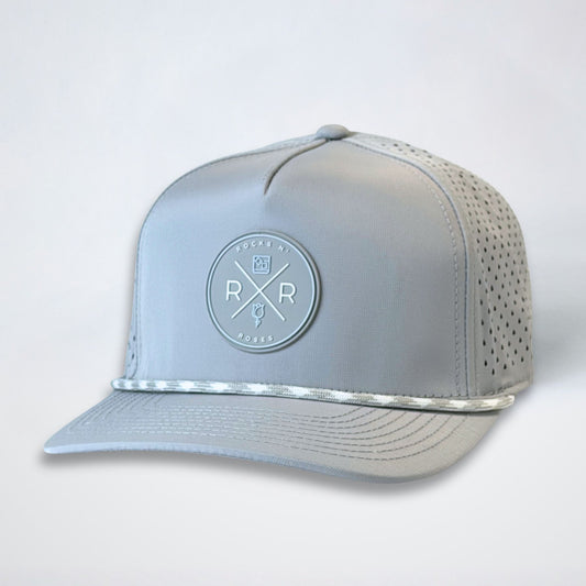 Gray Performance Golf Hat