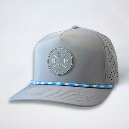 Gray Performance Golf Hat