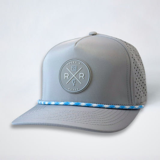 Gray Performance Golf Hat