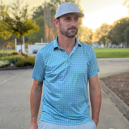 Houndstooth Performance Golf Polo