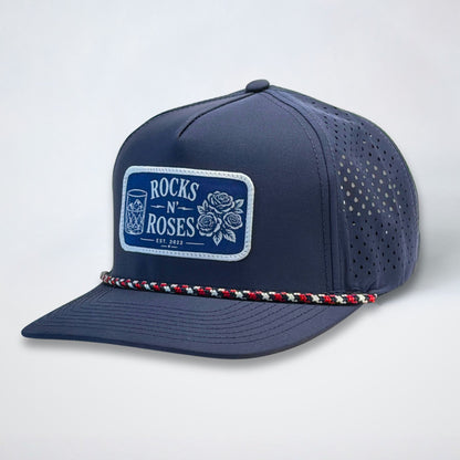 Navy Blue Performance Golf Hat - RNR Heritage Patch