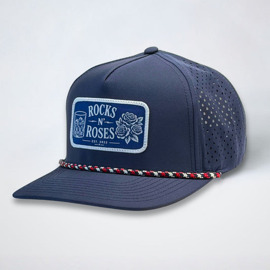 Navy Blue Performance Golf Hat - RNR Heritage Patch