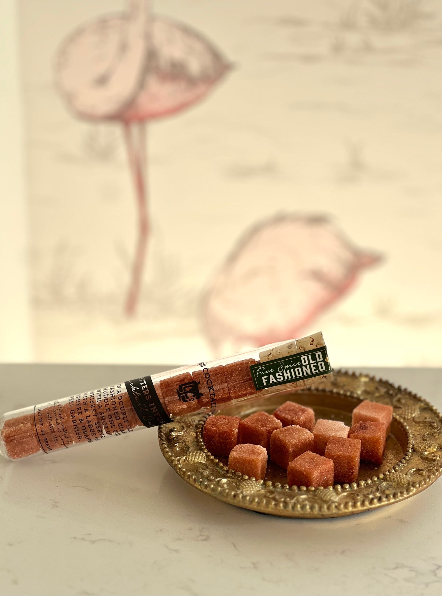 Image of Yes Cocktail Co.'s 5 Spice Infused Old Fashioned sugar cubes.
