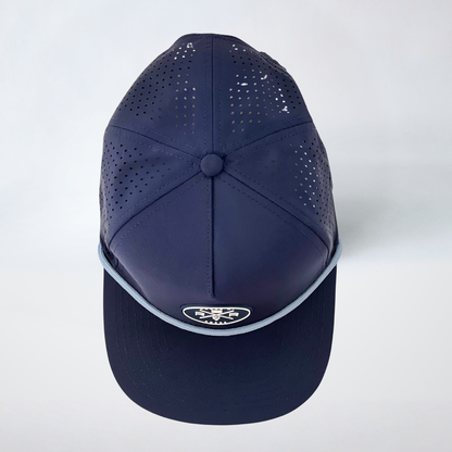 Ocean Drive Navy Golf Hat – Light Blue Rope