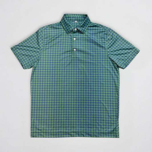 Houndstooth Performance Golf Polo