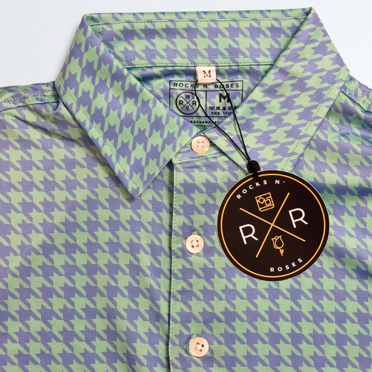 Houndstooth Performance Golf Polo
