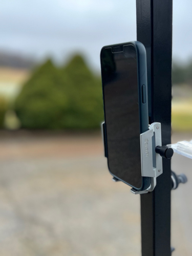 The DProfy Magnet Golf Cart Phone Holder utilizes a super strong N52 magnet allowing you to attach you phone right to the golf cart for easy access during your round.