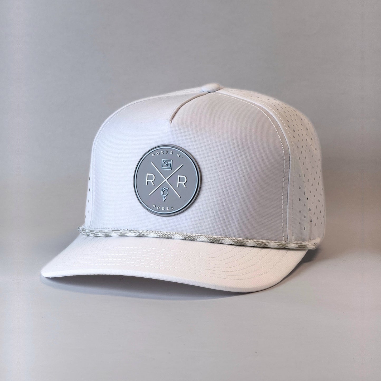 White Performance Golf Hat