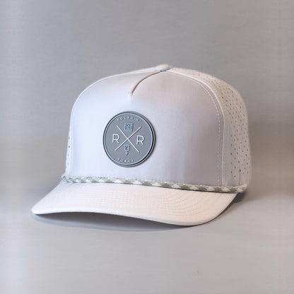White Performance Golf Hat