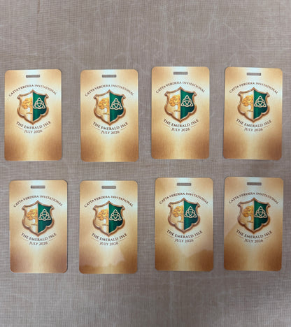 Custom Sublimated Metal Golf Bag Tag