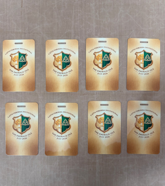 Custom Sublimated Metal Golf Bag Tag