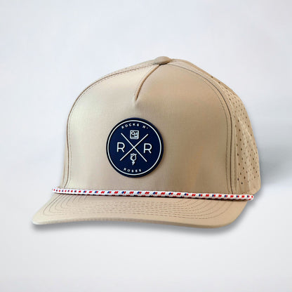 Tan Performance Golf Hat