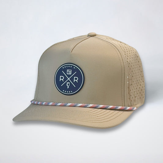 Tan Performance Golf Hat