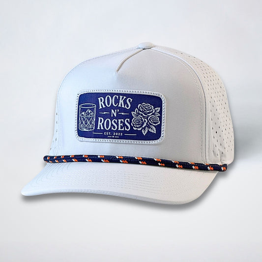 White Performance Golf Hat - RNR Heritage Patch