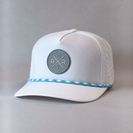 White Performance Golf Hat