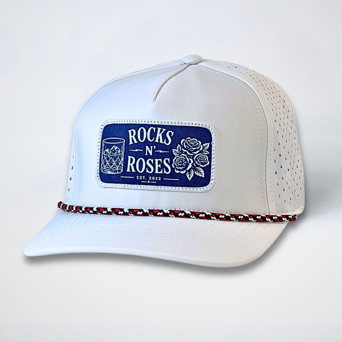 White Performance Golf Hat - RNR Heritage Patch
